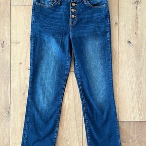Flying Monkey button-fly crop jeans Size 27